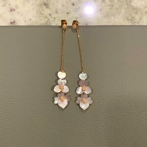 Kate Spade Precious Pansy Linear Earrings